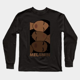 Melanin Shades, African Women, Brown Skin Girl Long Sleeve T-Shirt